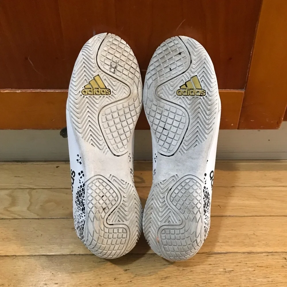 Adidas men's Sneakers Shoes Athletic Running White And Black SPG 753001 size 5 - Picture 6 of 7